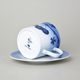 Cup and saucer 0,2 l / 15 cm, Thun 1794 Carlsbad porcelain, BLUE CHERRY