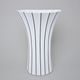 Vase Retro T 30 cm, White + Black Line, Goldfinger Porcelain