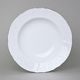 Plate deep 23 cm, Thun 1794 Carlsbad porcelain, BERNADOTTE frost, Platinum line