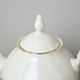 Tea set for 6 persons, Thun 1794 Carlsbad porcelain, BERNADOTTE ivory + gold