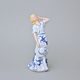 Lady With A Hat 9 x 8 x 20 cm, vlue onion + colour, Porcelain Figures Duchcov
