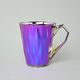 Mug Diamond Purple Titan, Pink/Violet and Platinum, 250 ml, Goldfinger porcelain