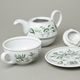 Čajová souprava Duo / šálek 0,2 l, podšálek, konvička 0,4 l, zelený cibulák, Český porcelán a.s.