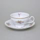 Tea cup and saucer 205 ml / 16 cm, Thun 1794 Carlsbad porcelain, BERNADOTTE Meissen Rose