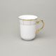 NATÁLIE zlatá: Hrnek 0,25 l, Thun 1794, karlovarský porcelán