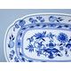 Flat oval dish 28 cm, Original Blue Onion Pattern