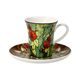 Cup and saucer L.C.Tiffany - Butterflies, 100 ml / 12 cm, Fine Bone China, Goebel