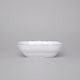 Bowl 16 cm square, Thun 1794 Carlsbad porcelain, BERNADOTTE frost, Platinum line