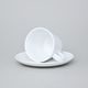 Tea / coffee cup and saucer 220 ml, Thun 1794 Carlsbad porcelain, TOM white