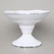 Bowl 25 cm on stand, Thun 1794 Carlsbad porcelain, BERNADOTTE frost, Platinum line