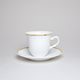 Cup 200 ml + saucer 155 mm, Thun 1794, Natalie gold strip