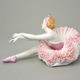 Ballerina with lace 21 x 13 x 12 cm, Kurt Steiner, Porcelain Figures Unterweissbacher