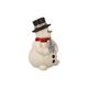 Snowman figurine The Joy of Winter 6 / 5.5 / 9cm, stoneware, Goebel