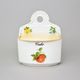 Sugar Wall Hanging Box with inscription CUKR 0,70 l, Ivory Fruits, Cesky porcelan a.s.