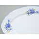 Oval dish 34 cm, Thun 1794 Carlsbad porcelain, BERNADOTTE Forget-me-not-flower