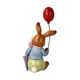 Rabbit figurine Boy with baloon 8 / 4.5 / 15cm, stoneware, Goebel