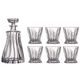 Crystal whisky set Plantica 1+6, Aurum Crystal