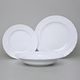 Plate set for 6 persons, 26 cm dining plate, Opera white, Cesky porcelan a.s.