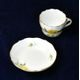 Cup espresso 70 ml plus saucer 109 mm, Yellow rose, Meissen porcelain