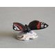 Red Admiral Butterfly 5,6 x 4 x 3 cm, Pastel, Porcelain Figures Duchcov