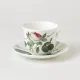 Redoute Rose: Cup 420 ml + saucer breakfast, Roy Kirkham fine bone china