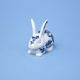 Blue Onion: Easter Bunny laying 11,5 x 9,5 cm, Leander Loučky