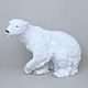 Polar Bear 40 x 23,5 x 30, White, Royal Dux Bohemia