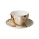 Cup and saucer Gustav Klimt - The Kiss, 0,5 l / 19 cm, Fine Bone China, Goebel