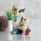 Annual Cat 2024 R. Wachtmeister - Fiorella and Silviano, 12 / 10,5 / 17 cm, Porcelain, Cats Goebel