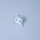 King Melichar's crown 2 cm, Original Blue Onion Pattern