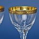 Wine Glasses 150 ml, Golden Stripe, 15,7 cm, set 2 pcs, Milan Mottl