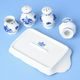 Blue Onion: Set of 3 shakers + tray + toothpick, Leander Loučky