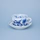 Cup + saucer B 210 ml / 14 cm, Prague Charles Bridge, Original Blue Onion pattern