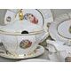 The Three Graces: Dining set for 6 persons, Thun 1794 Carlsbad porcelain, BERNADOTTE