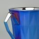Mug Diamond Blue Titan, MATTE Blue And Platinum, 250 ml, Goldfinger porcelain
