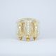 Cut Crystal Dose - three-sided, Gold + Enamel, Jahami Bohemia