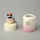 Black-throated passerine toothpick holder h=13 cm, FRANZ porcelain