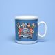 Mug Ctyrlistek blue, Thun 1794 Carlsbad porcelain