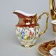Coffee set for 6 pers., The Three graces, gold + pearl ruby red, Queen's Crown