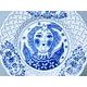 Annual plate 1998 18 cm, relief, NOT hanging, relief, Original Blue Onion Pattern
