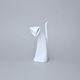Kočka 16,5 cm, bílé, Porcelánové figurky Duchcov