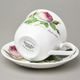 Redoute Rose: Šálek 220 ml a podšálek 14,5 cm, anglický kostní porcelán Roy Kirkham
