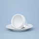 Frost no line: Coffee cup and saucer 150 ml / 14 cm, Thun 1794 Carlsbad porcelain, BERNADOTTE