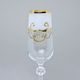 Claudia 180 ml, champagne glass, enamel flowers + gold, Novoborské sklo