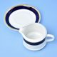 Sabina 767: Sauce boat 400 ml + underplate, cobalt blue + gold, Leander 1907