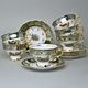 Tea cup 230 ml + saucer, Hunting - Green, Queen's Crown