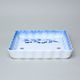 Baking Dish Square 24 x 24 x 24 cm, Thun 1794, Carlsbad porcelain, BLUE CHERRY