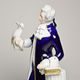 Gentleman with parrot 15 x 10 x 23,5 cm, Isis, Porcelain Figures Duchcov