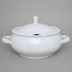 Soup tureen 2,5 l, Thun 1794 Carlsbad porcelain, Natalie white