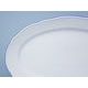 Dish oval flat 35 cm, White with blue line, Cesky porcelan a.s.